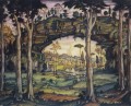イタリアの風景 1911 コンスタンチン・ボガエフスキーの風景
